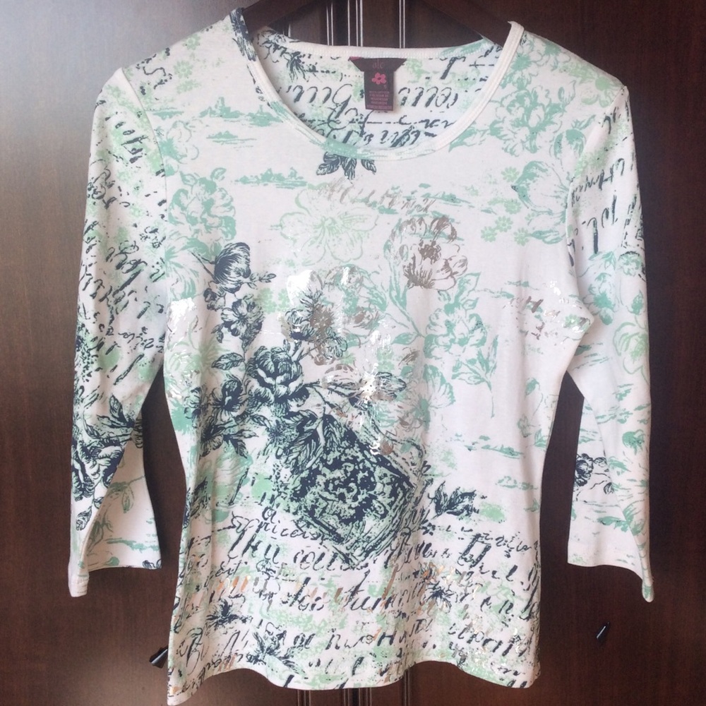 Alc Women’s screened top size s cotton